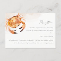 Rust Sand Coastal Crab Nautical Wedding Reception