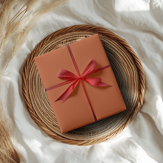 Rust Solid Colour | Classic | Elegant |Gift  Wrapping Paper (Creator Uploaded)