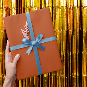 Rust Solid Colour Wrapping Paper