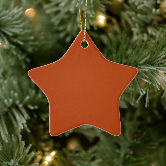 Rust Star Ceramic Tree Decoration (Tree)