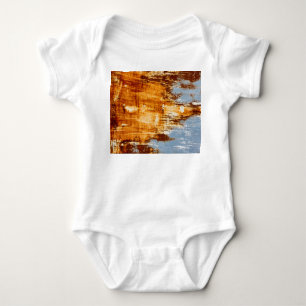 Rust steel sheet, textured background. baby bodysuit