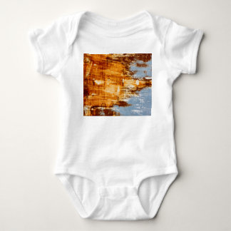 Rust steel sheet, textured background. baby bodysuit