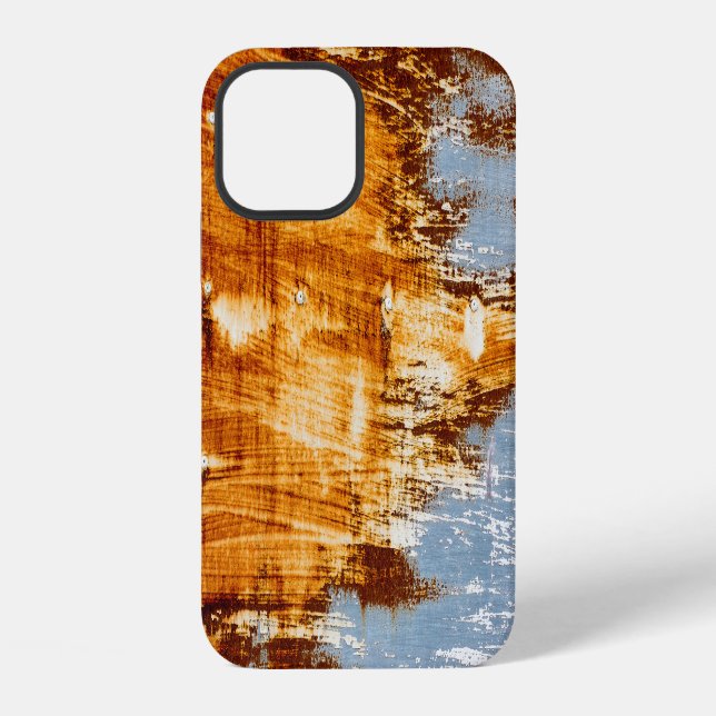 Rust steel sheet, textured background. iPhone case (Back)