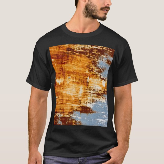 Rust steel sheet, textured background. T-Shirt (Front)