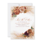 Rust Terracotta Burnt Orange Fall Save the Date