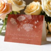 Rust Terracotta Floral Future Mother-in-Law Card
