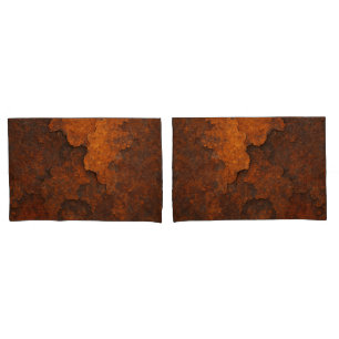 Rust Texture Grunge Background – Aged Metal Design Pillowcase