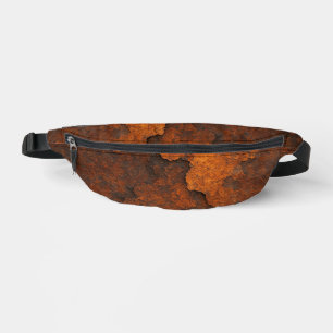 Rust Texture Grunge Background Metal Design Bum Bags