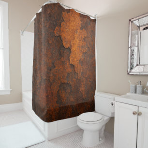 Rust Texture Grunge Background Metal Design Shower Curtain