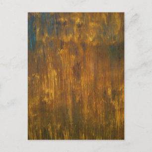 Rust Textured Original Painting Postcard