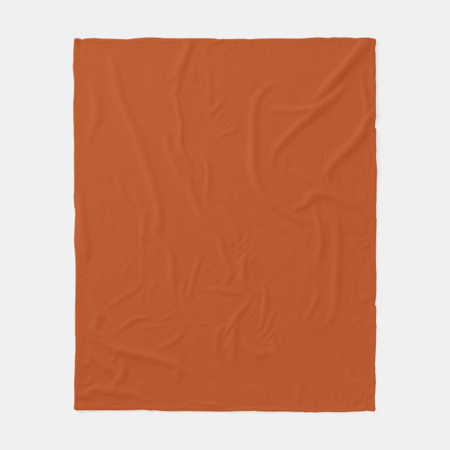 Rust Throw Pillow Fleece Blanket (Front)