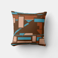 Rust Turquoise Beige Brown Southwest Look Mosaic