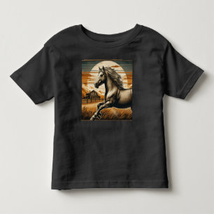 Rust/vintage horse/western toddler T-Shirt