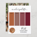 Rust Wedding colours Palette Card 2023<br><div class="desc">Rust Wedding colours Palette Card 2023</div>