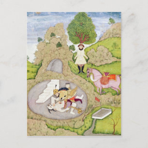 Rustam killing the White Demon Postcard