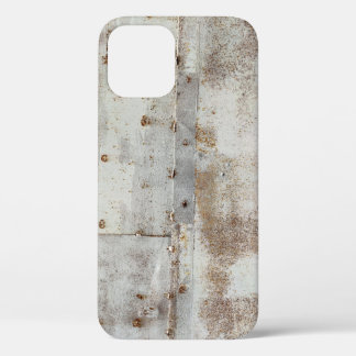 Rusted colourful metal wall, streaks. iPhone 12 case
