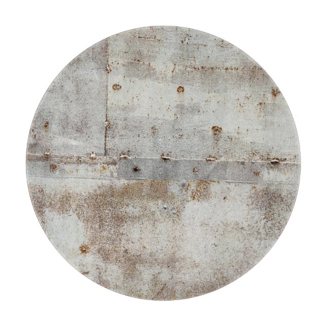 Rusted colourful metal wall, streaks. cutting board (Front)