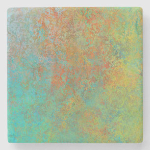 Rusted Copper Stone Coaster