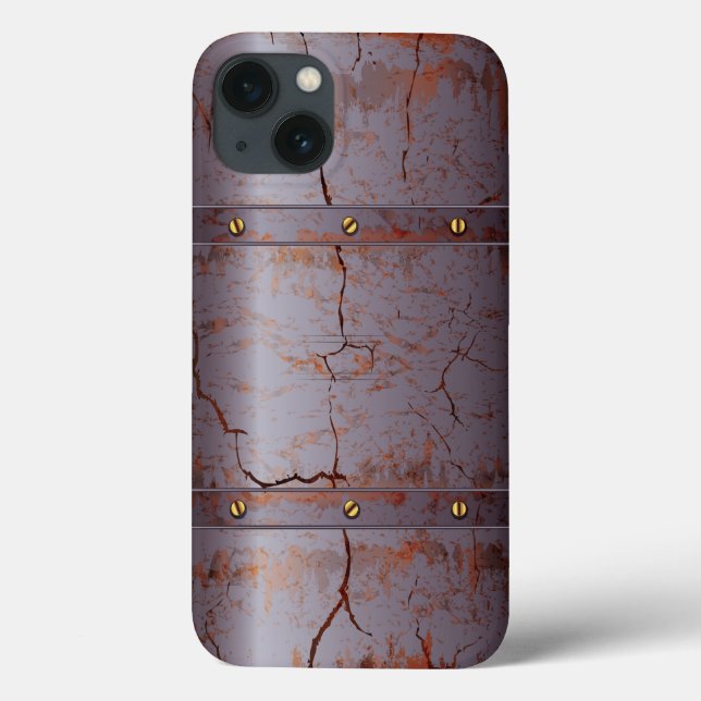 Rusted Cracked Metal Case-Mate iPhone Case (Back)