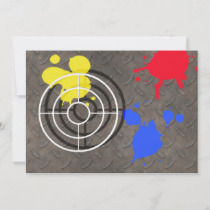 Rusted Grate with Gun Sight Invitation