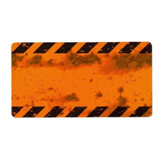 Rusted Hazard Stripes Background