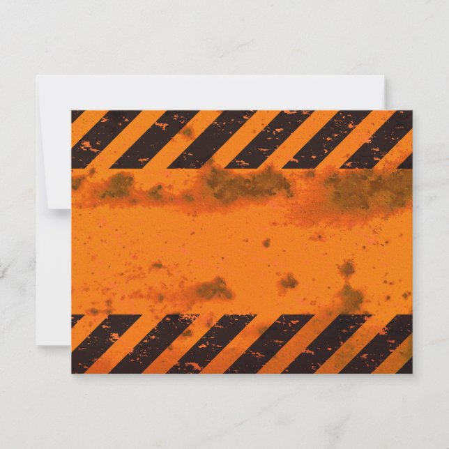 Rusted Hazard Stripes Background (Front)