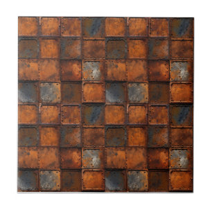 Rusted Iron Metal Tile