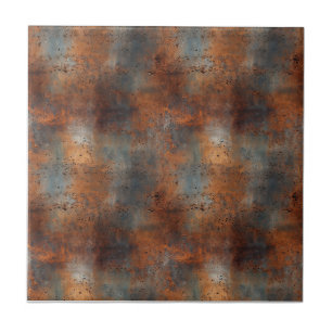 Rusted Iron Metal  Tile