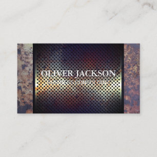 Rusted Metal Business Card
