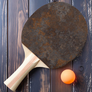 Rusted Metal Sheet Ping Pong Paddle