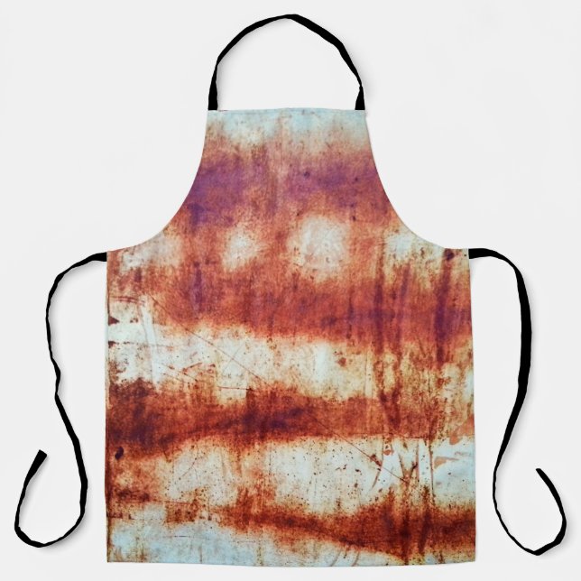 Rusted metal, textured background. apron (Front)