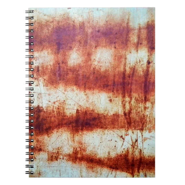 Rusted metal, textured background. notebook (Front)