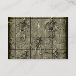Rusted Metal With Skeletons Business Card