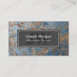 Rusted Metallic Background Appointment Card