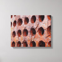 Rusted Perforated Metal Canvas Print