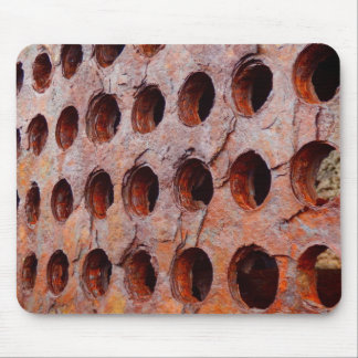 Rusted Perforated Metal Mouse Mat