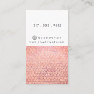 Rusted Pink and Peach Dotted Business Card