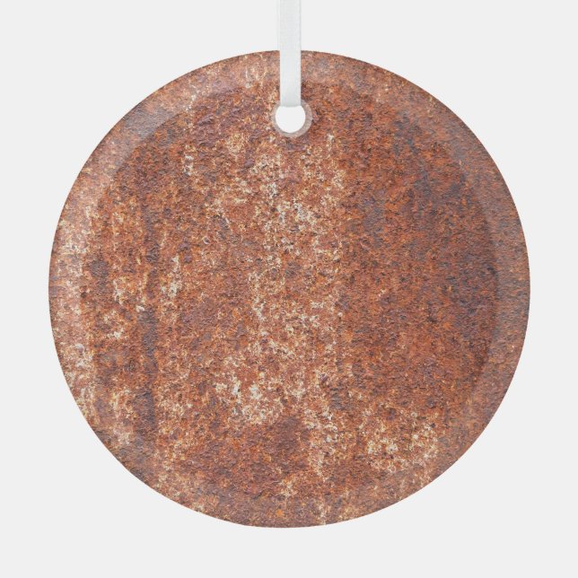 Rusted steel texture, abstract background. glass tree decoration (Front)