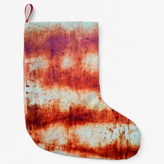 Rusted  texture small christmas stocking