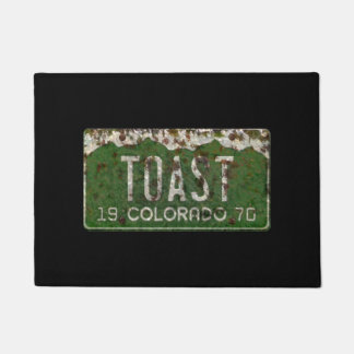 Rusted Vintage Colorado Automotive License Plate Doormat