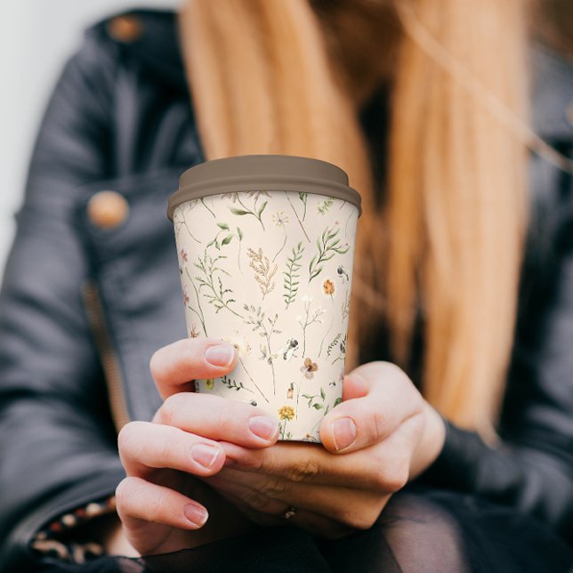 Rustiс Boho Wildflowers Baby Shower Paper Cup (Creator Uploaded)