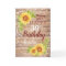 Rustic 30th Birthday Floral Sunflower