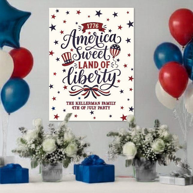 Rustic 4th Of July Party Welcome Sign (Rustic 4th Of July Party Welcome Sign)