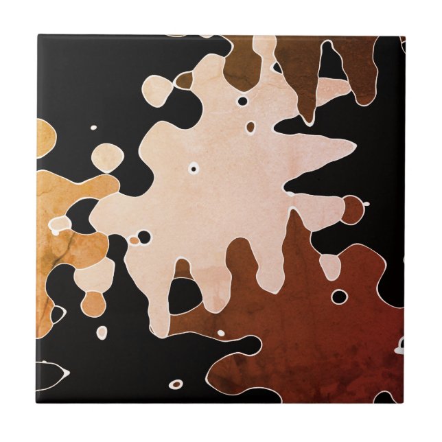 Rustic Abstract Art Tile (Front)
