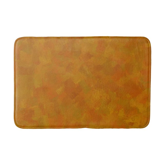 Rustic Abstract Modern Contemporary Geometric Art Bath Mat (Front)