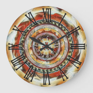 Rustic Abstract Southwest Wall Clock