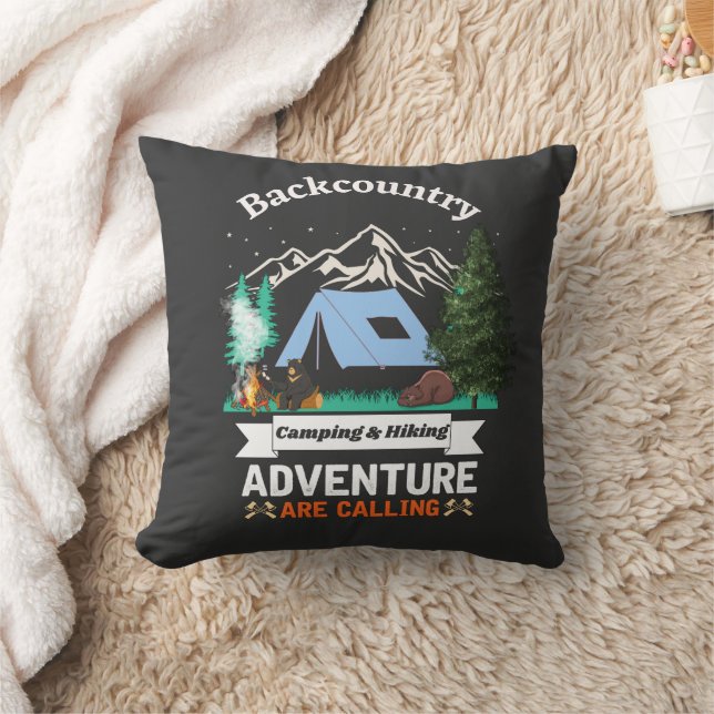 Rustic Adventure is Calling  Cushion (Blanket)