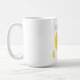 Rustic Aesthetic Split Sunflower Wall Plaque  Coffee Mug