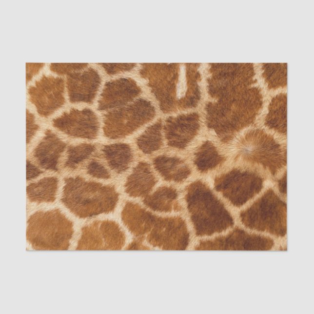 rustic african fashion safari animal giraffe print tissue paper (Front)