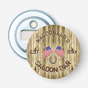 Rustic American Cowboy Saloon bar Bottle Opener